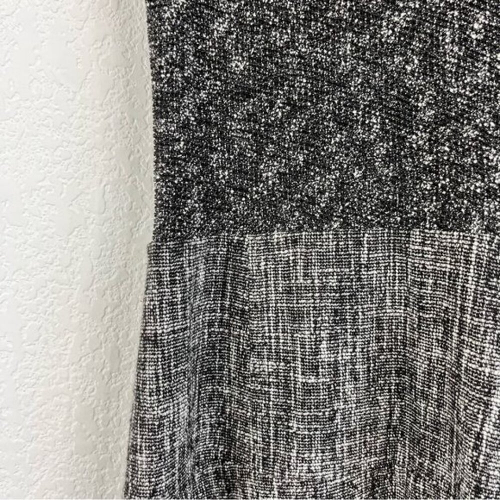 Theory Tweed Cozma Aglow Fit Flare Contrast Menswear Dress - Picture 4 of 11